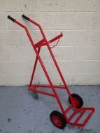 Single 3 Wheel Cylinder Trolley - 1X Oxygen Cylinder 
